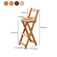 Contemporary Solid Wood Barstool Folding Bar Stool for Restaurant Clearhalo 'Bar Furniture' 'Bar Stools' 'bar_stools' 'furn' 'furn_bar_stools' 'furniture_bar_stools' 'Kitchen & Dining Furniture' 'kitchen&dining_furn' 'kitchen' 'kitchen_furn' Furniture' 4587836
