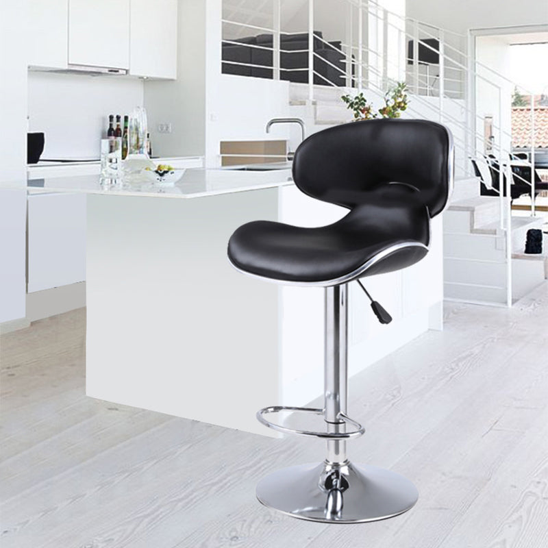 Modern Style Metal Bar Stool with Swivel and Adjustable Height Dining Room Bar Stool Clearhalo 'Bar Furniture' 'Bar Stools' 'bar_stools' 'furn' 'furn_bar_stools' 'furniture_bar_stools' 'Kitchen & Dining Furniture' 'kitchen&dining_furn' 'kitchen' 'kitchen_furn' Furniture' 4587839