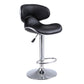 Modern Style Metal Bar Stool with Swivel and Adjustable Height Dining Room Bar Stool Black 1 Piece Clearhalo 'Bar Furniture' 'Bar Stools' 'bar_stools' 'furn' 'furn_bar_stools' 'furniture_bar_stools' 'Kitchen & Dining Furniture' 'kitchen&dining_furn' 'kitchen' 'kitchen_furn' Furniture' 4587847