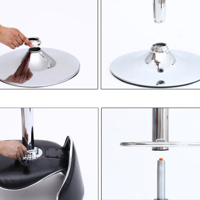 Modern Style Metal Bar Stool with Swivel and Adjustable Height Dining Room Bar Stool Clearhalo 'Bar Furniture' 'Bar Stools' 'bar_stools' 'furn' 'furn_bar_stools' 'furniture_bar_stools' 'Kitchen & Dining Furniture' 'kitchen&dining_furn' 'kitchen' 'kitchen_furn' Furniture' 4587848