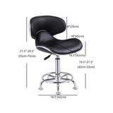 Modern Style Metal Bar Stool with Swivel and Adjustable Height Dining Room Bar Stool Clearhalo 'Bar Furniture' 'Bar Stools' 'bar_stools' 'furn' 'furn_bar_stools' 'furniture_bar_stools' 'Kitchen & Dining Furniture' 'kitchen&dining_furn' 'kitchen' 'kitchen_furn' Furniture' 4587861