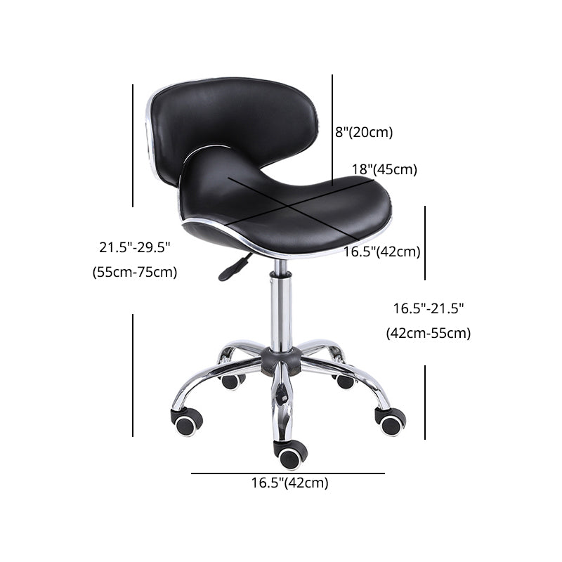 Modern Style Metal Bar Stool with Swivel and Adjustable Height Dining Room Bar Stool Clearhalo 'Bar Furniture' 'Bar Stools' 'bar_stools' 'furn' 'furn_bar_stools' 'furniture_bar_stools' 'Kitchen & Dining Furniture' 'kitchen&dining_furn' 'kitchen' 'kitchen_furn' Furniture' 4587863