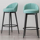 Glam Metal Upholstered Barstool Indoor Bar Stool with Cushion and Low Back Clearhalo 'Bar Furniture' 'Bar Stools' 'bar_stools' 'furn' 'furn_bar_stools' 'furniture_bar_stools' 'Kitchen & Dining Furniture' 'kitchen&dining_furn' 'kitchen' 'kitchen_furn' Furniture' 4587868