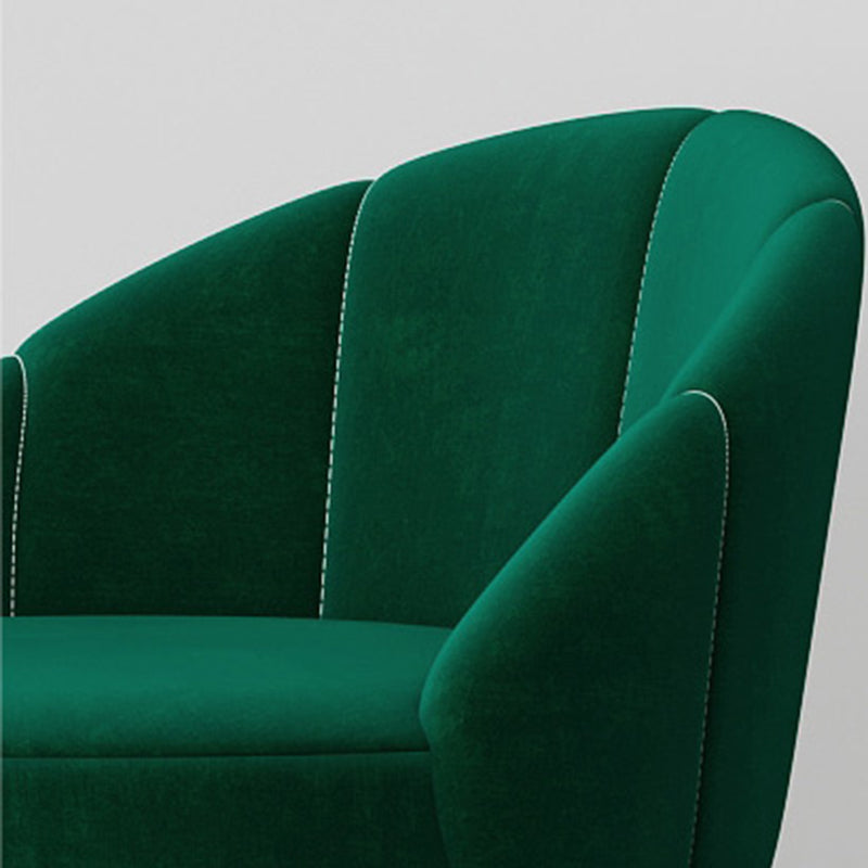 Glam Metal Upholstered Barstool Indoor Bar Stool with Cushion and Low Back Clearhalo 'Bar Furniture' 'Bar Stools' 'bar_stools' 'furn' 'furn_bar_stools' 'furniture_bar_stools' 'Kitchen & Dining Furniture' 'kitchen&dining_furn' 'kitchen' 'kitchen_furn' Furniture' 4587877