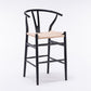 Scandinavian Wood Counter Stools Low Back Indoor Single Bar Stool with 4 Legs Black-White Clearhalo 'Bar Furniture' 'Bar Stools' 'bar_stools' 'furn' 'furn_bar_stools' 'furniture_bar_stools' 'Kitchen & Dining Furniture' 'kitchen&dining_furn' 'kitchen' 'kitchen_furn' Furniture' 4587897