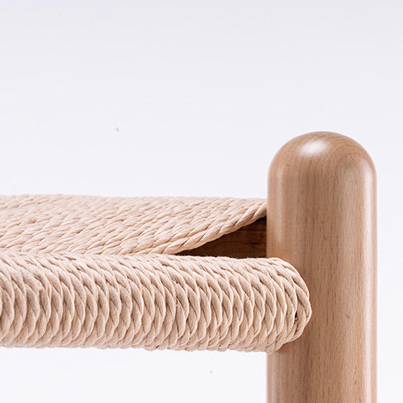 Scandinavian Wood Counter Stools Low Back Indoor Single Bar Stool with 4 Legs Clearhalo 'Bar Furniture' 'Bar Stools' 'bar_stools' 'furn' 'furn_bar_stools' 'furniture_bar_stools' 'Kitchen & Dining Furniture' 'kitchen&dining_furn' 'kitchen' 'kitchen_furn' Furniture' 4587904