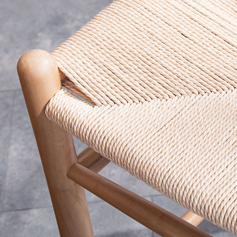 Scandinavian Wood Counter Stools Low Back Indoor Single Bar Stool with 4 Legs Clearhalo 'Bar Furniture' 'Bar Stools' 'bar_stools' 'furn' 'furn_bar_stools' 'furniture_bar_stools' 'Kitchen & Dining Furniture' 'kitchen&dining_furn' 'kitchen' 'kitchen_furn' Furniture' 4587906