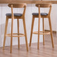 Contemporary Solid Wood Barstool Bristol Bar Stool with Footrest and Low Back Clearhalo 'Bar Furniture' 'Bar Stools' 'bar_stools' 'furn' 'furn_bar_stools' 'furniture_bar_stools' 'Kitchen & Dining Furniture' 'kitchen&dining_furn' 'kitchen' 'kitchen_furn' Furniture' 4587910