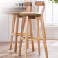 Contemporary Solid Wood Barstool Bristol Bar Stool with Footrest and Low Back Clearhalo 'Bar Furniture' 'Bar Stools' 'bar_stools' 'furn' 'furn_bar_stools' 'furniture_bar_stools' 'Kitchen & Dining Furniture' 'kitchen&dining_furn' 'kitchen' 'kitchen_furn' Furniture' 4587933
