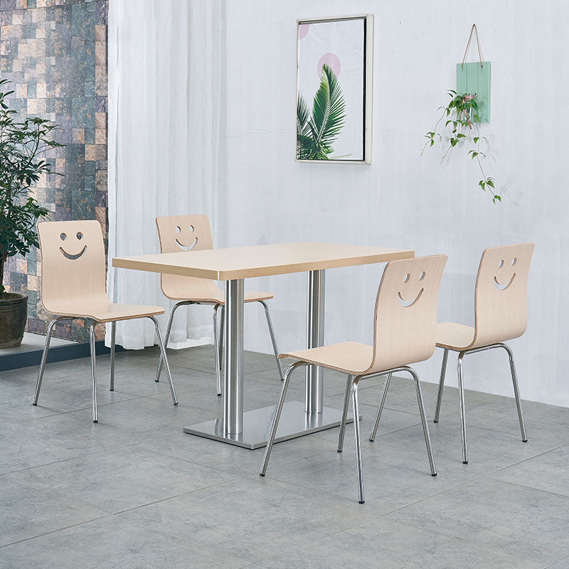 Modern 1/3/5 Pieces Dining Set Solid Wood Dining Furniture for Dining Room 5 Pieces: Table, 4 Wood Chairs Clearhalo 'Dining Room Sets' 'Dining Tables & Seating' 'dining_room_set' 'furn' 'furn_dining_room_set' 'Furniture' 'furniture_dining_room_set' 'Kitchen & Dining Furniture' 'kitchen&dining_furn' 'kitchen' 4587938