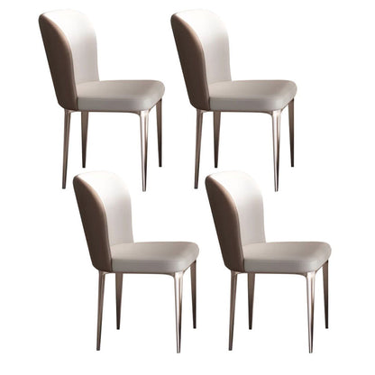 Modern 1/2/5/7/9 Pieces Table and Chair Set Sintered Stone Dining Table with Chairs 4 White Chairs Clearhalo 'Dining Room Sets' 'Dining Tables & Seating' 'dining_room_set' 'furn' 'furn_dining_room_set' 'Furniture' 'furniture_dining_room_set' 'Kitchen & Dining Furniture' 'kitchen&dining_furn' 'kitchen' 4587969