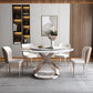 Modern 1/2/5/7/9 Pieces Table and Chair Set Sintered Stone Dining Table with Chairs 5 Pieces: Table, 4 Chairs Clearhalo 'Dining Room Sets' 'Dining Tables & Seating' 'dining_room_set' 'furn' 'furn_dining_room_set' 'Furniture' 'furniture_dining_room_set' 'Kitchen & Dining Furniture' 'kitchen&dining_furn' 'kitchen' 4587971
