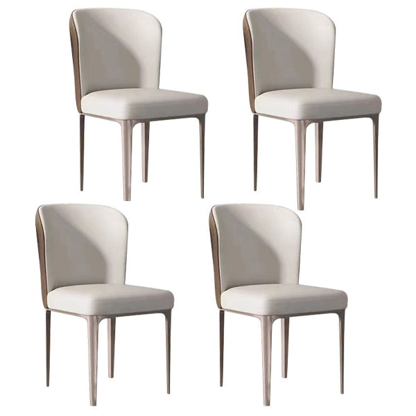 Modern 1/2/4/5/6 Pieces Table and Chairs Dining Set Sintered Stone Table and Chair Set 4 White Chairs Clearhalo 'Dining Room Sets' 'Dining Tables & Seating' 'dining_room_set' 'furn' 'furn_dining_room_set' 'Furniture' 'furniture_dining_room_set' 'Kitchen & Dining Furniture' 'kitchen&dining_furn' 'kitchen' 4587982
