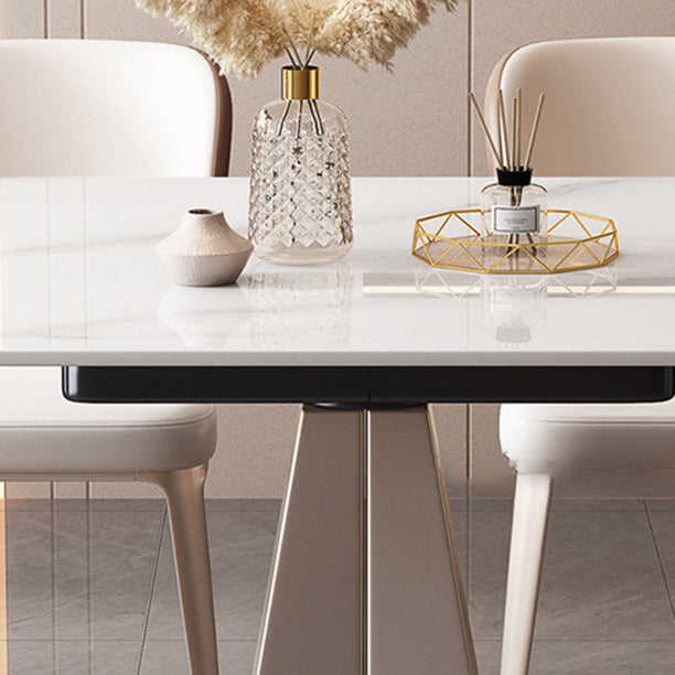 Contemporary 1/4/7 Pieces Dining Set Sintered Stone Dining Room Set Clearhalo 'Dining Room Sets' 'Dining Tables & Seating' 'dining_room_set' 'furn' 'furn_dining_room_set' 'Furniture' 'furniture_dining_room_set' 'Kitchen & Dining Furniture' 'kitchen&dining_furn' 'kitchen' 4588008