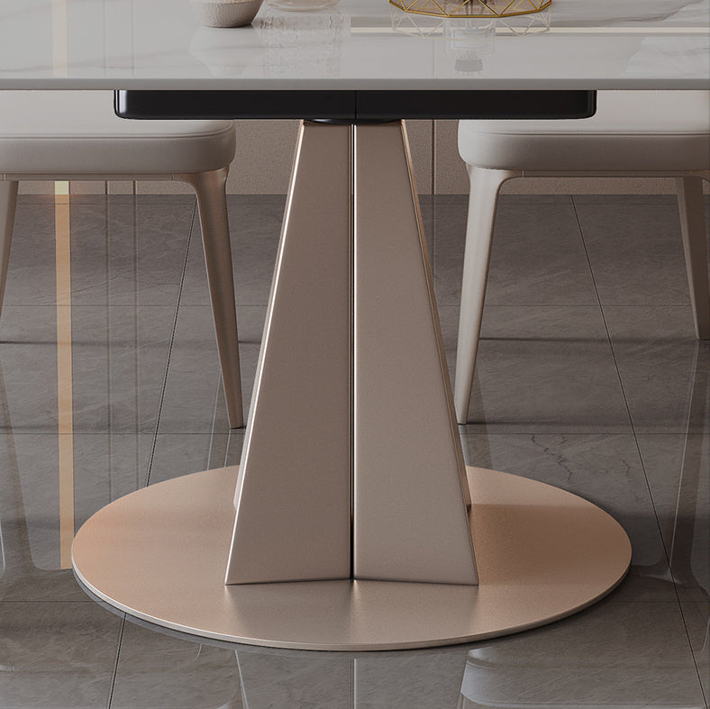 Contemporary 1/4/7 Pieces Dining Set Sintered Stone Dining Room Set Clearhalo 'Dining Room Sets' 'Dining Tables & Seating' 'dining_room_set' 'furn' 'furn_dining_room_set' 'Furniture' 'furniture_dining_room_set' 'Kitchen & Dining Furniture' 'kitchen&dining_furn' 'kitchen' 4588010