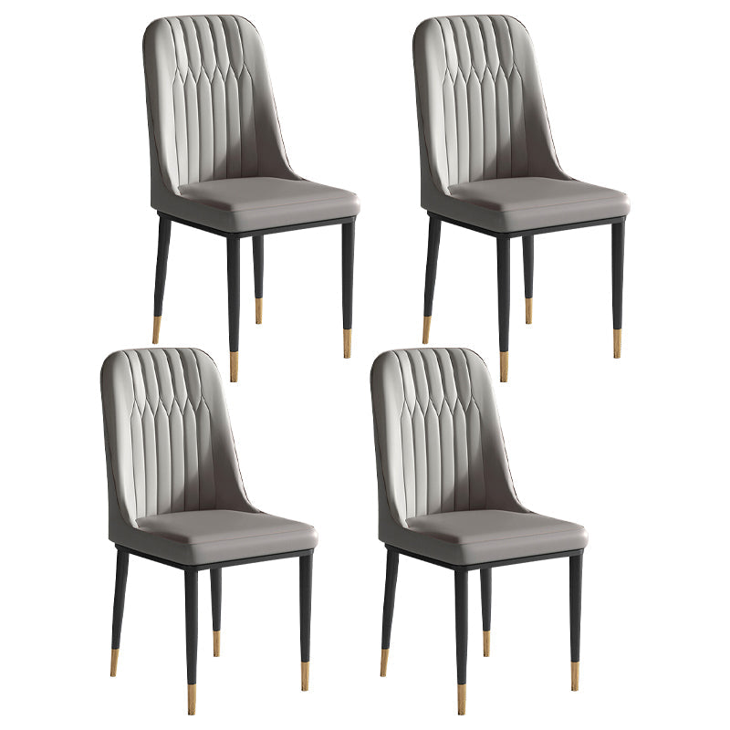 Contemporary 1/4/5/7 Pieces Dining Table and Chairs Rectangle Dining Table Set 4 Grey Chairs Clearhalo 'Dining Room Sets' 'Dining Tables & Seating' 'dining_room_set' 'furn' 'furn_dining_room_set' 'Furniture' 'furniture_dining_room_set' 'Kitchen & Dining Furniture' 'kitchen&dining_furn' 'kitchen' 4588021