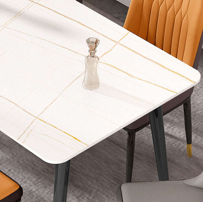 Contemporary 1/4/5/7 Pieces Dining Table and Chairs Rectangle Dining Table Set Clearhalo 'Dining Room Sets' 'Dining Tables & Seating' 'dining_room_set' 'furn' 'furn_dining_room_set' 'Furniture' 'furniture_dining_room_set' 'Kitchen & Dining Furniture' 'kitchen&dining_furn' 'kitchen' 4588026