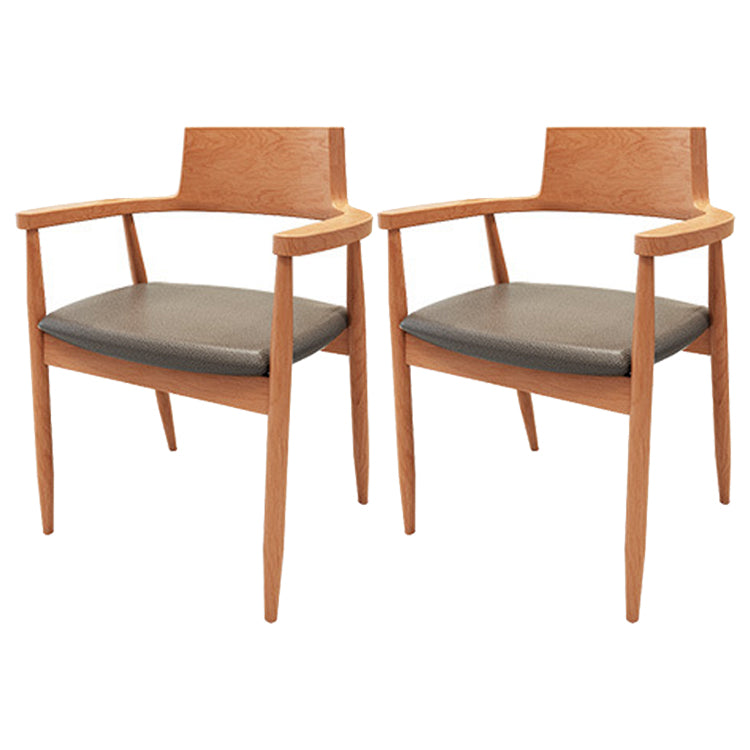 Minimalist 1/2/5 Pieces Dining Table Set Solid Wood Dining Table and Wood Chairs 2 Wood Chairs Clearhalo 'Dining Room Sets' 'Dining Tables & Seating' 'dining_room_set' 'furn' 'furn_dining_room_set' 'Furniture' 'furniture_dining_room_set' 'Kitchen & Dining Furniture' 'kitchen&dining_furn' 'kitchen' 4588041