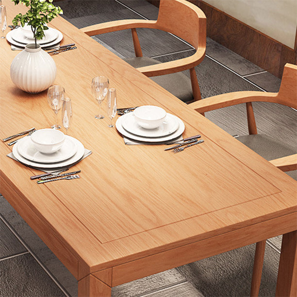 Minimalist 1/2/5 Pieces Dining Table Set Solid Wood Dining Table and Wood Chairs Clearhalo 'Dining Room Sets' 'Dining Tables & Seating' 'dining_room_set' 'furn' 'furn_dining_room_set' 'Furniture' 'furniture_dining_room_set' 'Kitchen & Dining Furniture' 'kitchen&dining_furn' 'kitchen' 4588046