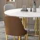 Glam 1/2/7 Pieces Dining Table Set Round Dining Table Set with Chair Clearhalo 'Dining Room Sets' 'Dining Tables & Seating' 'dining_room_set' 'furn' 'furn_dining_room_set' 'Furniture' 'furniture_dining_room_set' 'Kitchen & Dining Furniture' 'kitchen&dining_furn' 'kitchen' 4588068