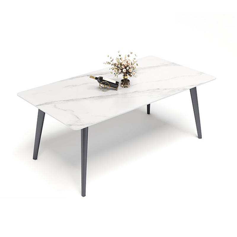 Minimalist 1/4/5/7 Pieces Dining Room Chair Set Sintered Stone Dining Table with Chairs White 70.9"L x 35.4"W Clearhalo 'Dining Room Sets' 'Dining Tables & Seating' 'dining_room_set' 'furn' 'furn_dining_room_set' 'Furniture' 'furniture_dining_room_set' 'Kitchen & Dining Furniture' 'kitchen&dining_furn' 'kitchen' 4588085