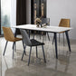 Minimalist 1/4/5/7 Pieces Dining Room Chair Set Sintered Stone Dining Table with Chairs Clearhalo 'Dining Room Sets' 'Dining Tables & Seating' 'dining_room_set' 'furn' 'furn_dining_room_set' 'Furniture' 'furniture_dining_room_set' 'Kitchen & Dining Furniture' 'kitchen&dining_furn' 'kitchen' 4588094