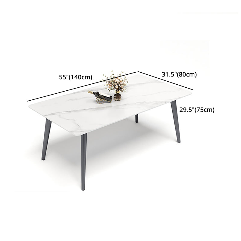 Minimalist 1/4/5/7 Pieces Dining Room Chair Set Sintered Stone Dining Table with Chairs Clearhalo 'Dining Room Sets' 'Dining Tables & Seating' 'dining_room_set' 'furn' 'furn_dining_room_set' 'Furniture' 'furniture_dining_room_set' 'Kitchen & Dining Furniture' 'kitchen&dining_furn' 'kitchen' 4588098