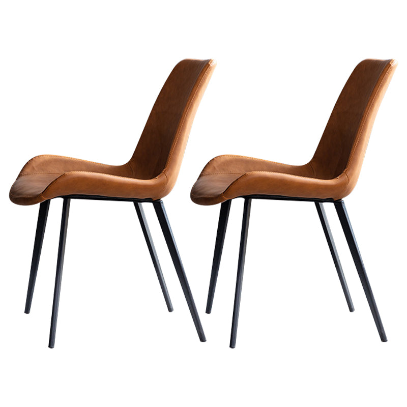 Minimalist 1/2/5/7 Pieces Dining Table Sets Sintered Stone Dining Table Set with Chair 2 Orange Chairs Clearhalo 'Dining Room Sets' 'Dining Tables & Seating' 'dining_room_set' 'furn' 'furn_dining_room_set' 'Furniture' 'furniture_dining_room_set' 'Kitchen & Dining Furniture' 'kitchen&dining_furn' 'kitchen' 4588105