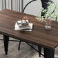 Industrial 1/3/4/5/7 Pieces Dinette Set Solid Wood Dining Table with Chairs Clearhalo 'Dining Room Sets' 'Dining Tables & Seating' 'dining_room_set' 'furn' 'furn_dining_room_set' 'Furniture' 'furniture_dining_room_set' 'Kitchen & Dining Furniture' 'kitchen&dining_furn' 'kitchen' 4588127