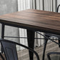 Industrial 1/3/4/5/7 Pieces Dinette Set Solid Wood Dining Table with Chairs Clearhalo 'Dining Room Sets' 'Dining Tables & Seating' 'dining_room_set' 'furn' 'furn_dining_room_set' 'Furniture' 'furniture_dining_room_set' 'Kitchen & Dining Furniture' 'kitchen&dining_furn' 'kitchen' 4588128