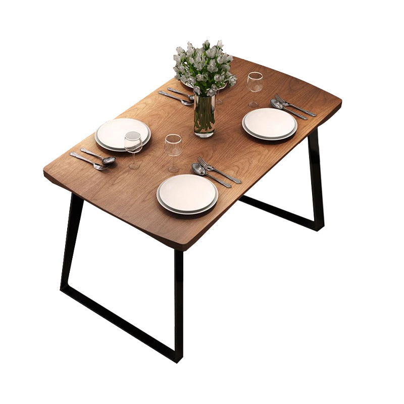 Industrial 1/5 pieces Dinette Set Solid Wood Dining Table with Chairs Brown 87"L x 31"W Clearhalo 'Dining Room Sets' 'Dining Tables & Seating' 'dining_room_set' 'furn' 'furn_dining_room_set' 'Furniture' 'furniture_dining_room_set' 'Kitchen & Dining Furniture' 'kitchen&dining_furn' 'kitchen' 4588139