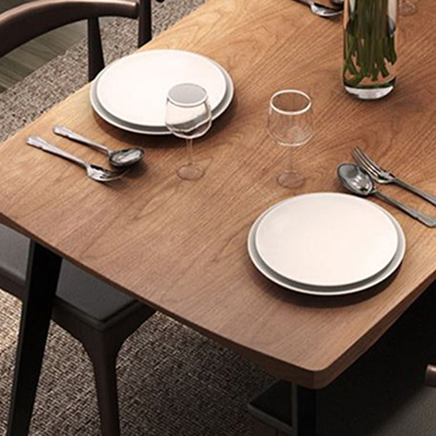 Industrial 1/5 pieces Dinette Set Solid Wood Dining Table with Chairs Clearhalo 'Dining Room Sets' 'Dining Tables & Seating' 'dining_room_set' 'furn' 'furn_dining_room_set' 'Furniture' 'furniture_dining_room_set' 'Kitchen & Dining Furniture' 'kitchen&dining_furn' 'kitchen' 4588143