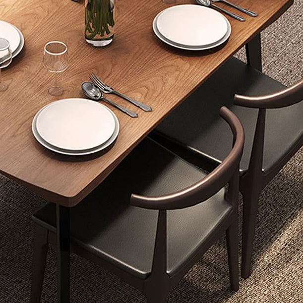 Industrial 1/5 pieces Dinette Set Solid Wood Dining Table with Chairs Clearhalo 'Dining Room Sets' 'Dining Tables & Seating' 'dining_room_set' 'furn' 'furn_dining_room_set' 'Furniture' 'furniture_dining_room_set' 'Kitchen & Dining Furniture' 'kitchen&dining_furn' 'kitchen' 4588146