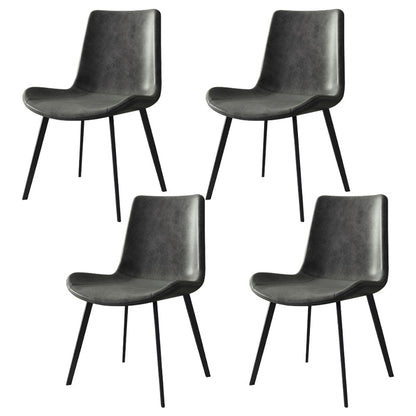 Designer Style 1/4/5/6/7 Pieces Dinette Set Rectangle Dining Table Set 4 Grey Chairs Clearhalo 'Dining Room Sets' 'Dining Tables & Seating' 'dining_room_set' 'furn' 'furn_dining_room_set' 'Furniture' 'furniture_dining_room_set' 'Kitchen & Dining Furniture' 'kitchen&dining_furn' 'kitchen' 4588160