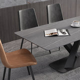 Designer Style 1/4/5/6/7 Pieces Dinette Set Rectangle Dining Table Set Clearhalo 'Dining Room Sets' 'Dining Tables & Seating' 'dining_room_set' 'furn' 'furn_dining_room_set' 'Furniture' 'furniture_dining_room_set' 'Kitchen & Dining Furniture' 'kitchen&dining_furn' 'kitchen' 4588165