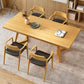 1/2/5/7 Pieces Wood Contemporary Dining Table Set Kitchen Dining Set with Wood Chairs 5 Pieces: Table, 4 Light Wood Chairs Clearhalo 'Dining Room Sets' 'Dining Tables & Seating' 'dining_room_set' 'furn' 'furn_dining_room_set' 'Furniture' 'furniture_dining_room_set' 'Kitchen & Dining Furniture' 'kitchen&dining_furn' 'kitchen' 4588176