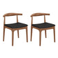 Rectangular 1/2/9 Pieces Dining Set Natural and Black Windsor Back Chair Set for Kitchen 2 Wood Chairs Clearhalo 'Dining Room Sets' 'Dining Tables & Seating' 'dining_room_set' 'furn' 'furn_dining_room_set' 'Furniture' 'furniture_dining_room_set' 'Kitchen & Dining Furniture' 'kitchen&dining_furn' 'kitchen' 4588212