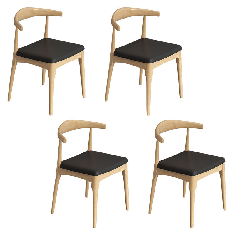 Industrial Solid Wood Dining Set 1/4/5 pieces Double Pedestal Table in Natural 4 Wood Chairs Clearhalo 'Dining Room Sets' 'Dining Tables & Seating' 'dining_room_set' 'furn' 'furn_dining_room_set' 'Furniture' 'furniture_dining_room_set' 'Kitchen & Dining Furniture' 'kitchen&dining_furn' 'kitchen' 4588269