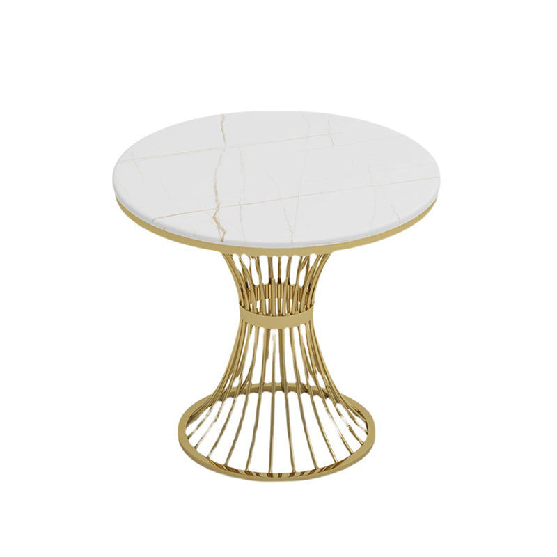 Glam 1/4/5 Pieces Dining Set Gold Base and Stone Top Table Kitchen Set for Dining Room Clearhalo 'Dining Room Sets' 'Dining Tables & Seating' 'dining_room_set' 'furn' 'furn_dining_room_set' 'Furniture' 'furniture_dining_room_set' 'Kitchen & Dining Furniture' 'kitchen&dining_furn' 'kitchen' 4588311