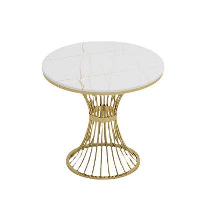 Glam 1/4/5 Pieces Dining Set Gold Base and Stone Top Table Kitchen Set for Dining Room Clearhalo 'Dining Room Sets' 'Dining Tables & Seating' 'dining_room_set' 'furn' 'furn_dining_room_set' 'Furniture' 'furniture_dining_room_set' 'Kitchen & Dining Furniture' 'kitchen&dining_furn' 'kitchen' 4588311