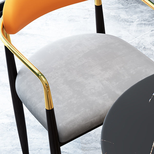 Glam 1/4/5 Pieces Dining Set Gold Base and Stone Top Table Kitchen Set for Dining Room Clearhalo 'Dining Room Sets' 'Dining Tables & Seating' 'dining_room_set' 'furn' 'furn_dining_room_set' 'Furniture' 'furniture_dining_room_set' 'Kitchen & Dining Furniture' 'kitchen&dining_furn' 'kitchen' 4588313