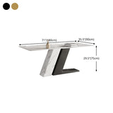 Luxury Sintered Stone Dining Table Rectangle White Table with Double Pedestal Base Clearhalo ' dining_table' 'Dining Tables & Seating' 'Dining Tables' 'furn' 'furn_dining_table' 'Furniture' 'furniture_dining_table' 'Kitchen & Dining Furniture' 'kitchen&dining_furn' 'kitchen' 'kitchen_dining_table' 4588356