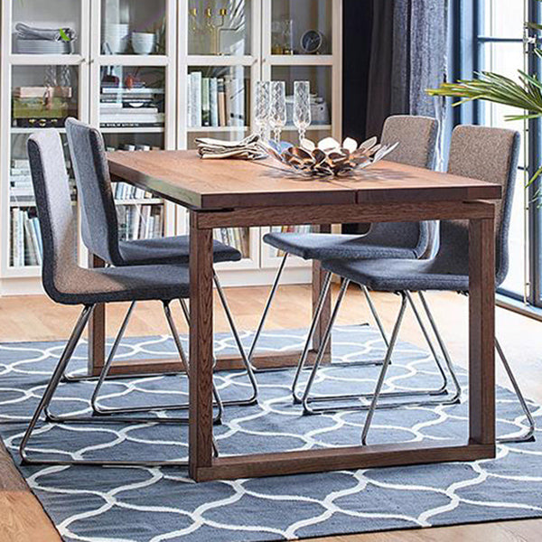 Wood Top Dining Table Rectangle Pine Wood Table with Sled Base 47.2"L x 23.6"W x 29.5"H Without Chairs Clearhalo ' dining_table' 'Dining Tables & Seating' 'Dining Tables' 'furn' 'furn_dining_table' 'Furniture' 'furniture_dining_table' 'Kitchen & Dining Furniture' 'kitchen&dining_furn' 'kitchen' 'kitchen_dining_table' 4588360
