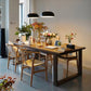Wood Top Dining Table Rectangle Pine Wood Table with Sled Base Clearhalo ' dining_table' 'Dining Tables & Seating' 'Dining Tables' 'furn' 'furn_dining_table' 'Furniture' 'furniture_dining_table' 'Kitchen & Dining Furniture' 'kitchen&dining_furn' 'kitchen' 'kitchen_dining_table' 4588367
