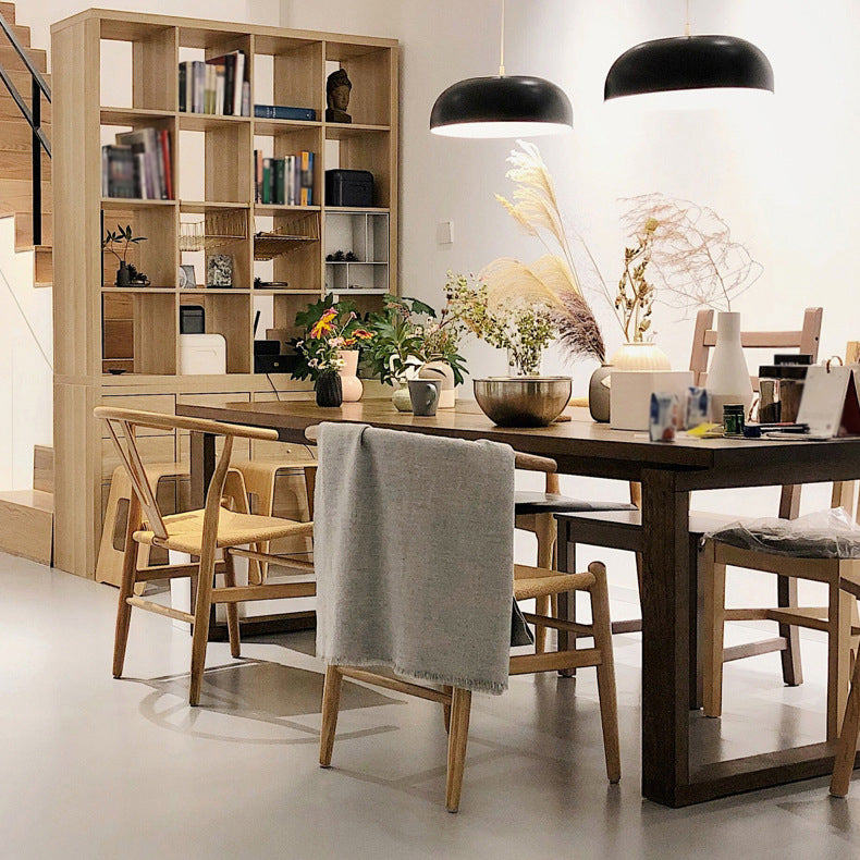 Wood Top Dining Table Rectangle Pine Wood Table with Sled Base Clearhalo ' dining_table' 'Dining Tables & Seating' 'Dining Tables' 'furn' 'furn_dining_table' 'Furniture' 'furniture_dining_table' 'Kitchen & Dining Furniture' 'kitchen&dining_furn' 'kitchen' 'kitchen_dining_table' 4588369