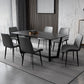 Industrial Style Dining Site Table Rectangle Stone Table with Trestle Base Clearhalo ' dining_table' 'Dining Tables & Seating' 'Dining Tables' 'furn' 'furn_dining_table' 'Furniture' 'furniture_dining_table' 'Kitchen & Dining Furniture' 'kitchen&dining_furn' 'kitchen' 'kitchen_dining_table' 4588387