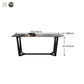 Industrial Style Dining Site Table Rectangle Stone Table with Trestle Base Clearhalo ' dining_table' 'Dining Tables & Seating' 'Dining Tables' 'furn' 'furn_dining_table' 'Furniture' 'furniture_dining_table' 'Kitchen & Dining Furniture' 'kitchen&dining_furn' 'kitchen' 'kitchen_dining_table' 4588390