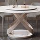 Round Dining Table Luxury Style Stone Pedestal Dinner Table with Turntable Clearhalo ' dining_table' 'Dining Tables & Seating' 'Dining Tables' 'furn' 'furn_dining_table' 'Furniture' 'furniture_dining_table' 'Kitchen & Dining Furniture' 'kitchen&dining_furn' 'kitchen' 'kitchen_dining_table' 4588411