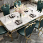 Rectangle Shape Luxury Style Dining Table Marble Fixed Table for Kitchen Clearhalo ' dining_table' 'Dining Tables & Seating' 'Dining Tables' 'furn' 'furn_dining_table' 'Furniture' 'furniture_dining_table' 'Kitchen & Dining Furniture' 'kitchen&dining_furn' 'kitchen' 'kitchen_dining_table' 4588421