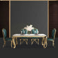 Rectangle Shape Luxury Style Dining Table Marble Fixed Table for Kitchen Clearhalo ' dining_table' 'Dining Tables & Seating' 'Dining Tables' 'furn' 'furn_dining_table' 'Furniture' 'furniture_dining_table' 'Kitchen & Dining Furniture' 'kitchen&dining_furn' 'kitchen' 'kitchen_dining_table' 4588425